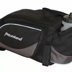 Haberland Gepäckträgertasche Flexibag L Schwarz/silber