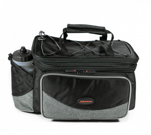 Haberland Gepäckträgertasche Flexibag Top UniKlip Schwarz/grau 4 Haberland Gepäckträgertasche Flexibag Top UniKlip Schwarz/grau – Bild 2