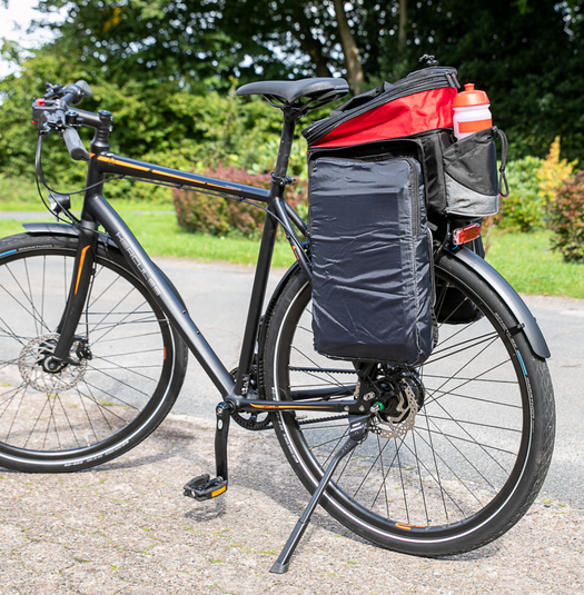 Haberland Gepäckträgertasche Flexibag Top UniKlip Schwarz/grau 7 Haberland Gepäckträgertasche Flexibag Top UniKlip Schwarz/grau – Bild 5