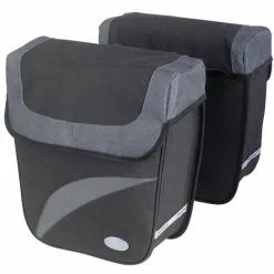 Haberland Doppeltasche Trend M Schwarz/silber