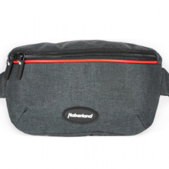 Haberland Bauch-/Lenkertasche Crossbody Anthrazit/rot