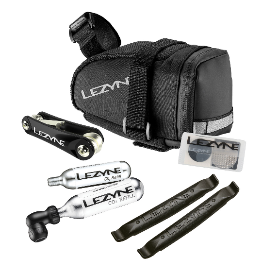 Lezyne Satteltasche Caddy (M) Inkl. CO2 Kartusche Twin Speed Drive 2x16g, Schwarz 4 Lezyne Satteltasche Caddy (M) Inkl. CO2 Kartusche Twin Speed Drive 2x16g, Schwarz – Bild 2