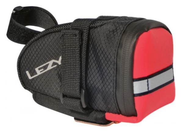 Lezyne Satteltasche Caddy M / Mit QR System Schwarz Rot 3 Lezyne Satteltasche Caddy M / Mit QR System Schwarz Rot