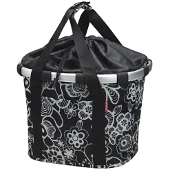 Reisenthel KLICKfix Bikebasket Tasche Fleur Schwarz