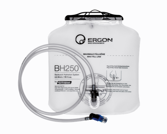 Ergon BH250 Trinkblase 2,5 Liter + Schlauch 3 Ergon BH250 Trinkblase 2,5 Liter + Schlauch