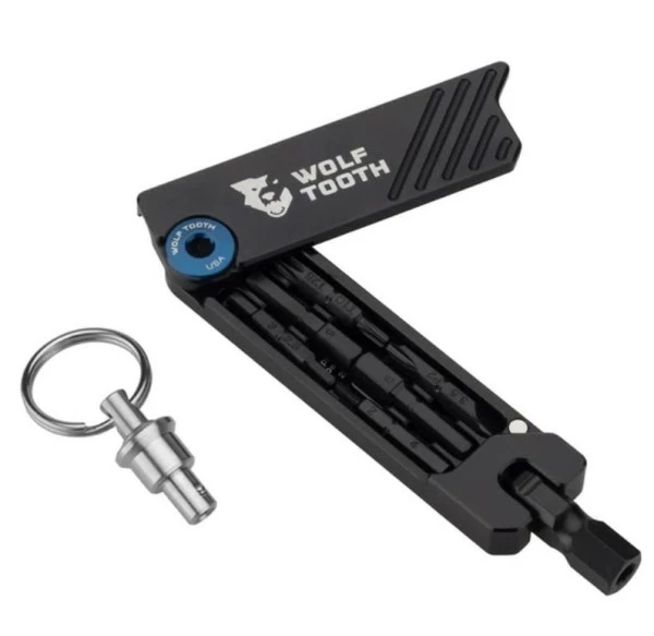 Wolf-tooth Wolf Tooth Multitool 6-Bit Black-Blue 3 Wolf-tooth Wolf Tooth Multitool 6-Bit Black-Blue