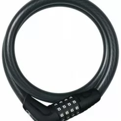 Abus Kabelschloss Numerino 5412C Schwarz Inkl. Snap Cage-Halterung 12mm/85cm