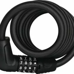 Abus Spiralkabelschloss Tresor 6512C Schwarz 12mm/180cm