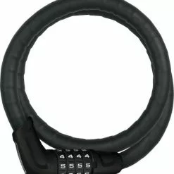 Abus Panzerkabelschloss Tresorflex 6615C Schwarz 15mm/85cm