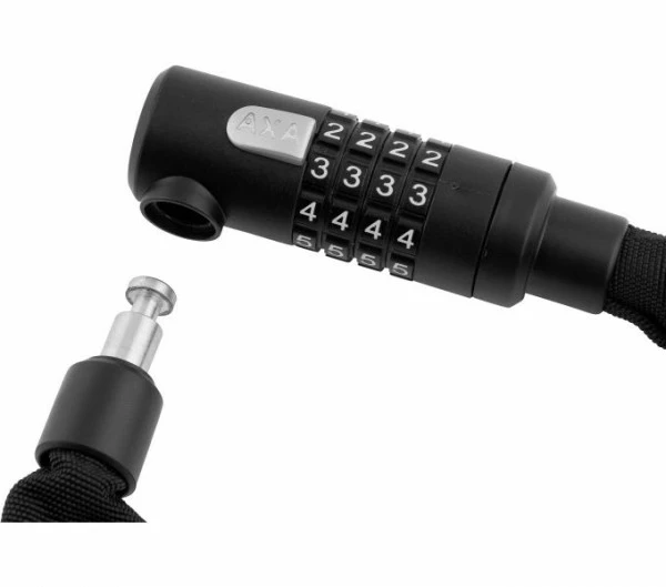 AXA Kettenschloss Newton Code+ 100 Schwarz 4 AXA Kettenschloss Newton Code+ 100 Schwarz – Bild 2