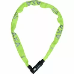 AXA Kettenschloss Newton Code+ 100 Neongelb