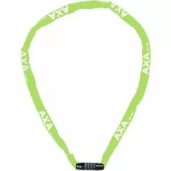 AXA Kettenschloss Rigid Code 120 Neongelb