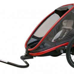 Hamax Outback One Multifunktionaler Kinderfahrradanhänger Red/charcoal