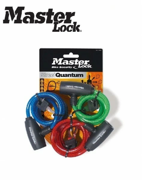 Master Lock Kabelschloss 8127 TRI Familypack 1,8m X 8mm 3 Master Lock Kabelschloss 8127 TRI Familypack 1,8m X 8mm